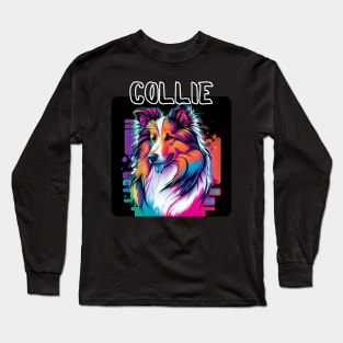 Graffiti Style - Cool Collie 3 Long Sleeve T-Shirt